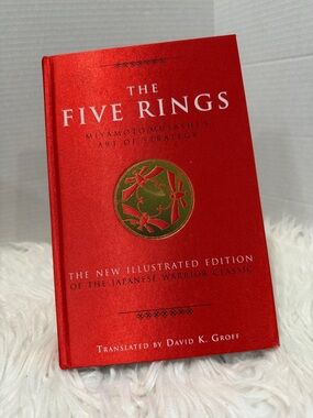 The Five Rings Hardcover Book - Red with Gold Emblem